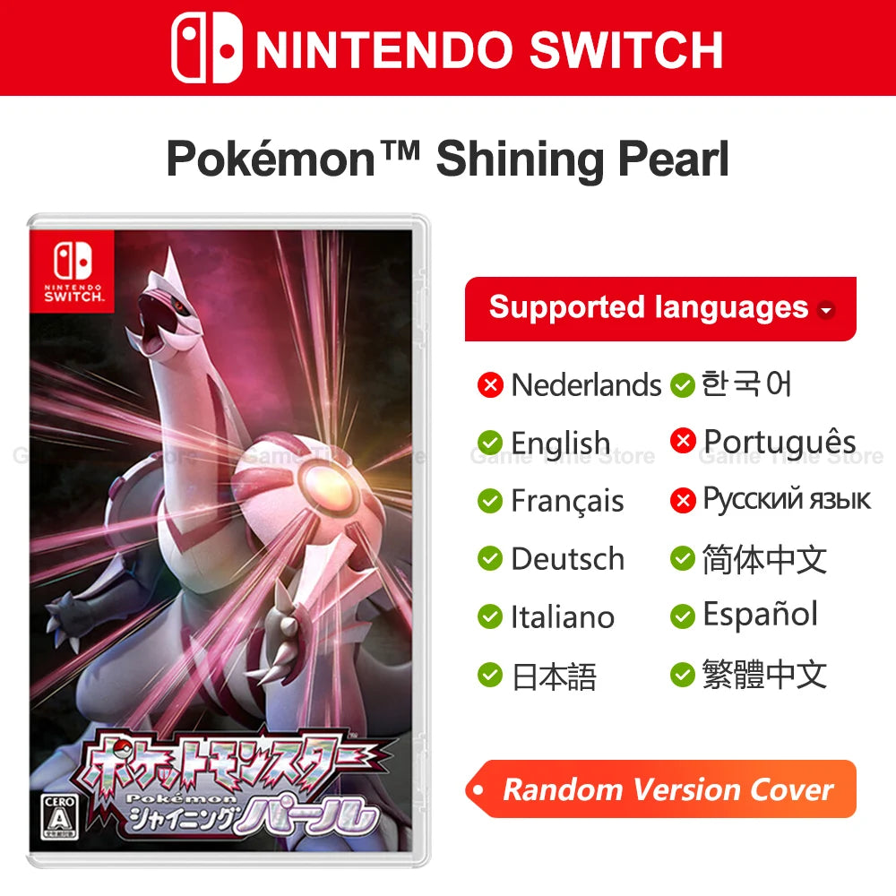 Pokemon Shining Pearl Nintendo Switch Game Deals 100% Official Original Physical Game Card Adventure Genre for Switch OLED Lite SS69 43.69 Random Cover / CHINA