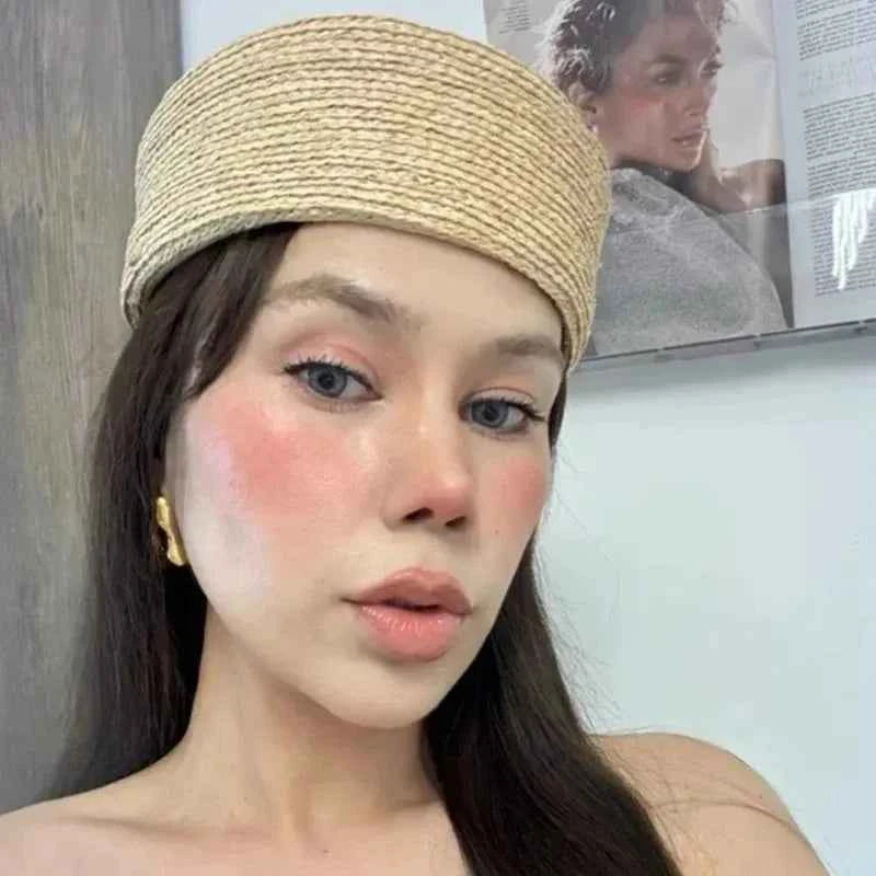Fashion Mesh Hollow Breathable Summer Pillbox Beret Hat Women Colorful Outdoor Hard Pink Elegant Sun Cap Wholesale Taqiyah Kufi