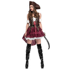 Yipin Shang Women's Pirate Costume Set with Hat and Belt