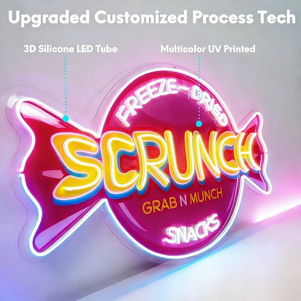 Custom LED Neon Sign for Business Logo & Wall Decor
