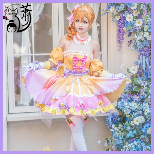 COS-KiKi Anime Lovelive Aqours Tojo Nozomi/Nishikino Maki All Members Fireworks Awakening Lolita Singing Suit Cosplay Costume SS69