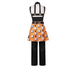 New JOJO Bizarre Adventure Golden Wind Narancia Ghirga Cosplay Costume Black Tops Apron Man Woman Christmas Suit Fan Gifts