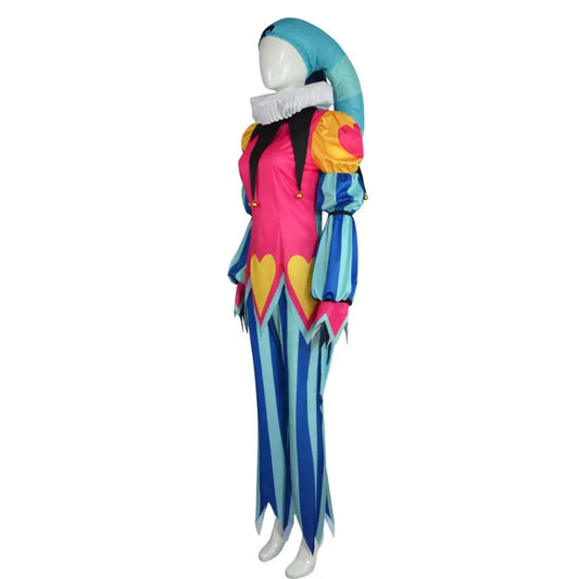 Fizzarolli Clown Cosplay Costume Set - Unisex Polyester Top Pants and Hat