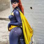 Bat Girls Cosplay Costumes Zentai Suit Bat Girl Bodysuit for Geek Girl Halloween Costumes for Women Excluding Cloak Belt Mask SS69
