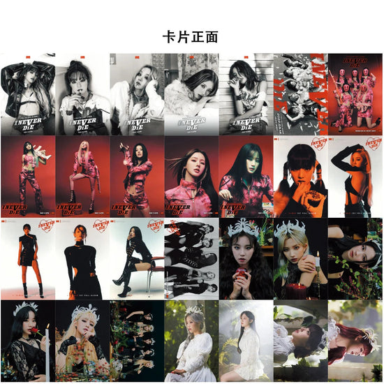 KPOP 55cards/set (G) I-DLE Album Card I FEEL Album GIDLE Ye Shuhua MINNIE Printed Photo Card LOMO Card Gift For Girls Collection SS69