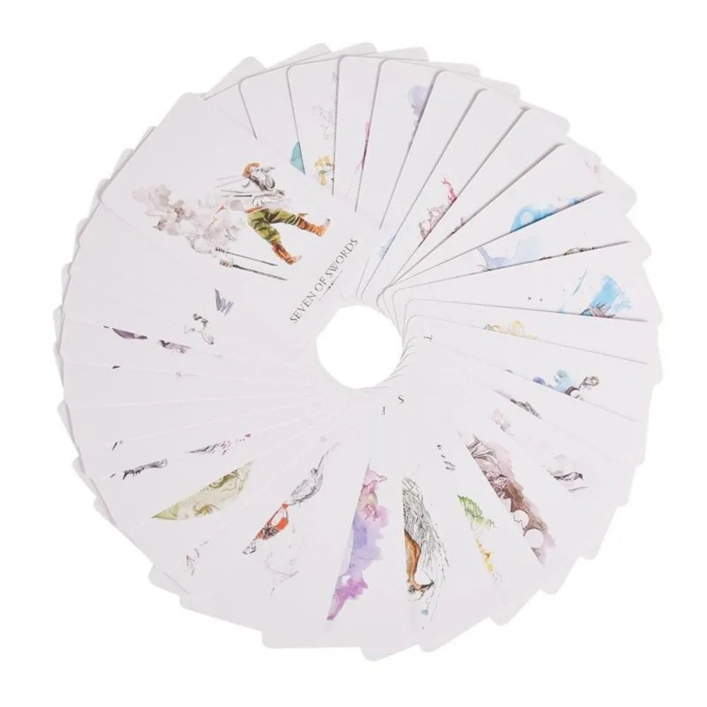 78 Cards Deck The Linestrider Tarot Full English Oracle Mysterious Divination Fate Family Party Board Game Card SS69