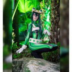 RUD Halloween MyHero Academia Froppy Tsuyu Asui Cosplay Costume Zentai Suit Women s suits  AdultsRUD