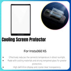Insta360 X5 Screen Protector Standard or Cooling Tempered Glass Film For Insta 360 X5 Original Accessories