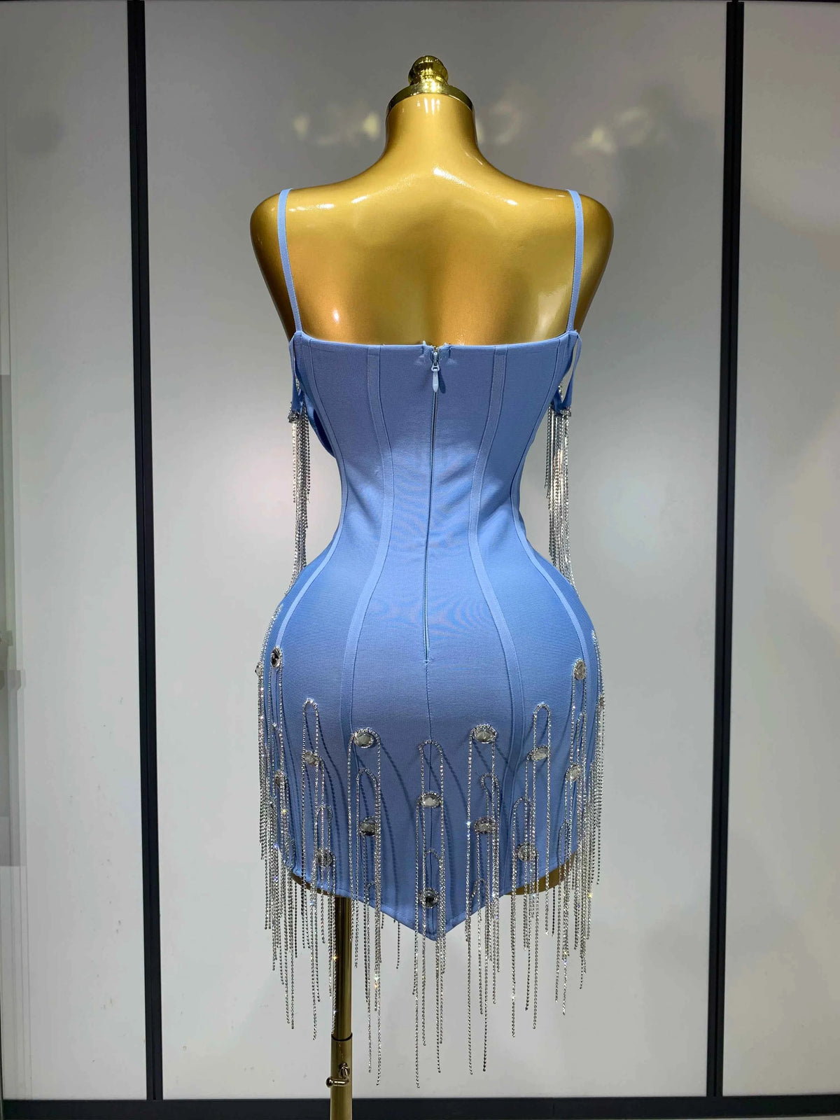 Women Sexy Backless Spaghetti Strap Bodycon Sleeveless Bandage Dress 2025 Elegant Prom Gown Club Evening Party Birthday Dresses