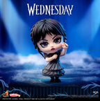 Hot Toys Wednesday Dance Version Cosbaby(S) Mini Collectible Figure Desktop Decoration Toy Fans Collect Halloween Holiday Gift