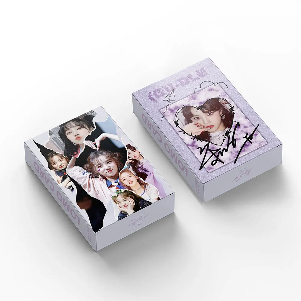 KPOP 55cards/set (G) I-DLE Album Card I FEEL Album GIDLE Ye Shuhua MINNIE Printed Photo Card LOMO Card Gift For Girls Collection SS69