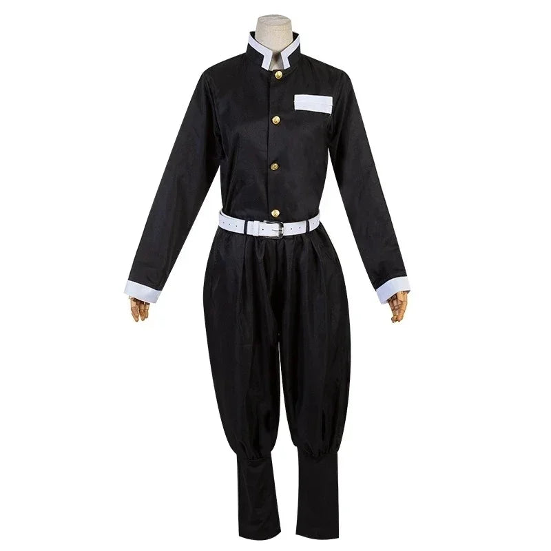 Kochou Shinobu Anime Cosplay Costume Set with Haori for Adults