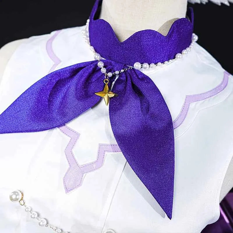 ROLECOS Original Honkai Star Rail Fanart Little Cat Series Robin Cosplay Costume Elegant Wedding Satin Women Party Dress