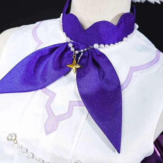 ROLECOS Original Honkai Star Rail Fanart Little Cat Series Robin Cosplay Costume Elegant Wedding Satin Women Party Dress