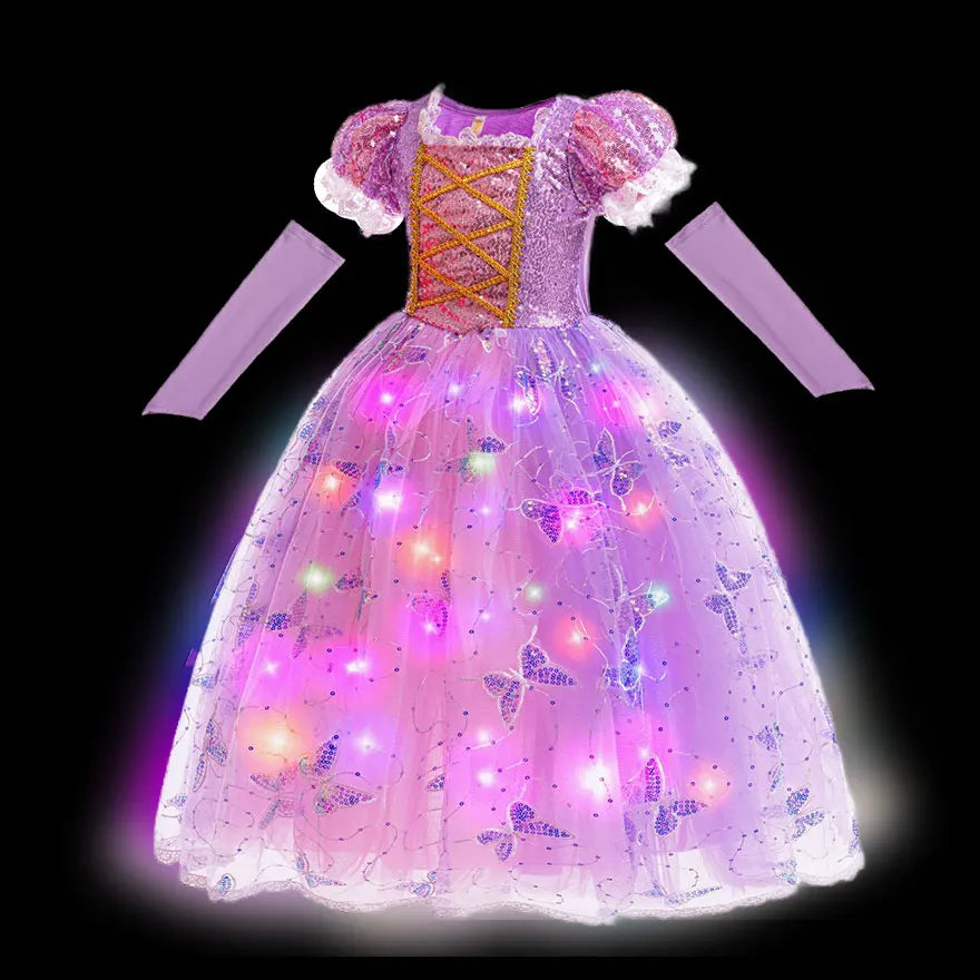 Rapunzel LED Princess Ball Gown for Girls