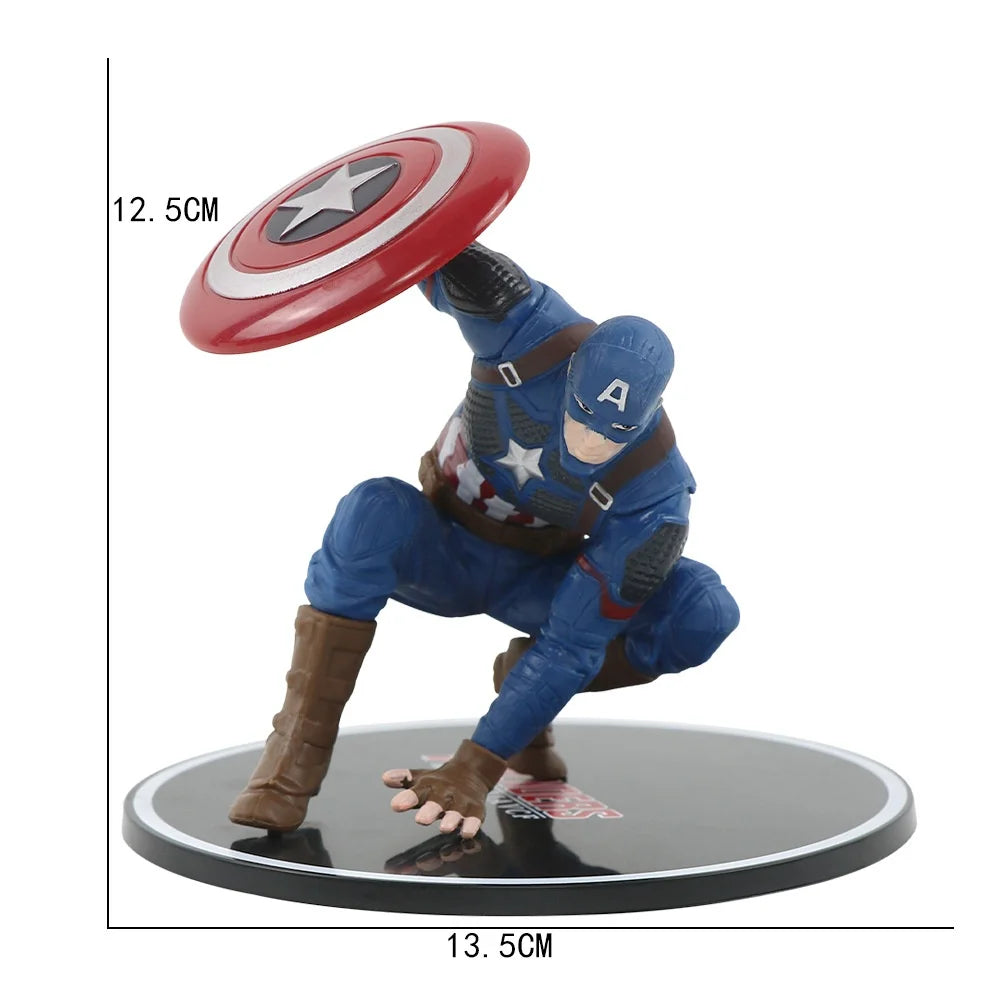 Superhero Figure SpiderMan Ironman Captain America Hulk War Machine Action Figure Model Toys For Kids Christmas Gift SS69 9.69 Captain America