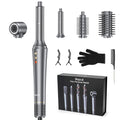 5-in-1 Hair Dryer Airstyler Ion Multistyler Hot Air Brush, 110,000 rpm with 32 mm Automatic Curling Iron, Straightener SS69 97.69 Grey / EU / GERMANY
