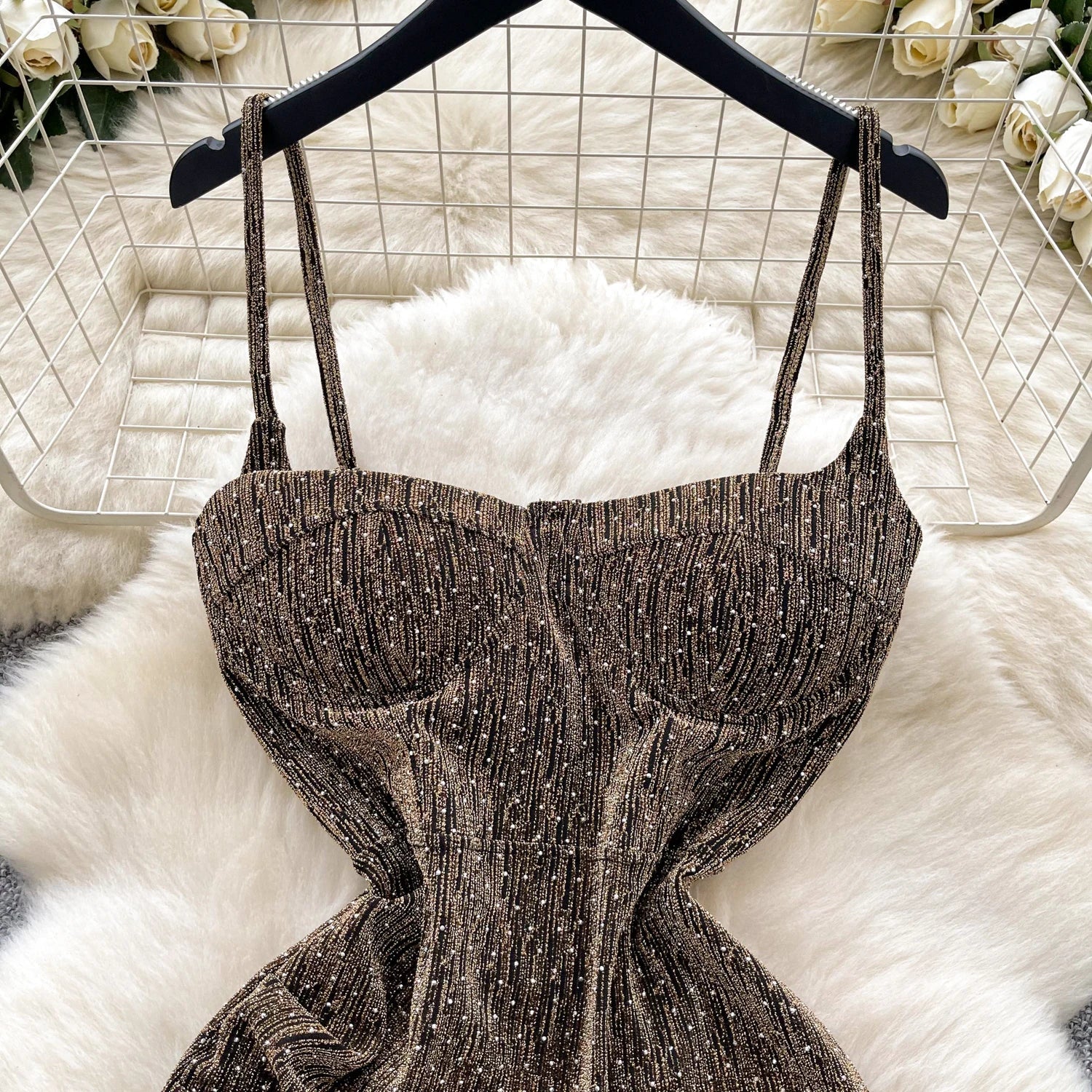 Sexy sleeveless glitter Backless Off Shoulder Fashion Birthday Party Evening Vestido Women Goth Slim Summer Hip Wrap Dress SS69