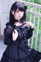 Japanese Liz Dresses Women Autumn New Girl's Sweet Cute Bud Mini Series Mass Production Angel Small Cake Dress Bow Lolita Dress