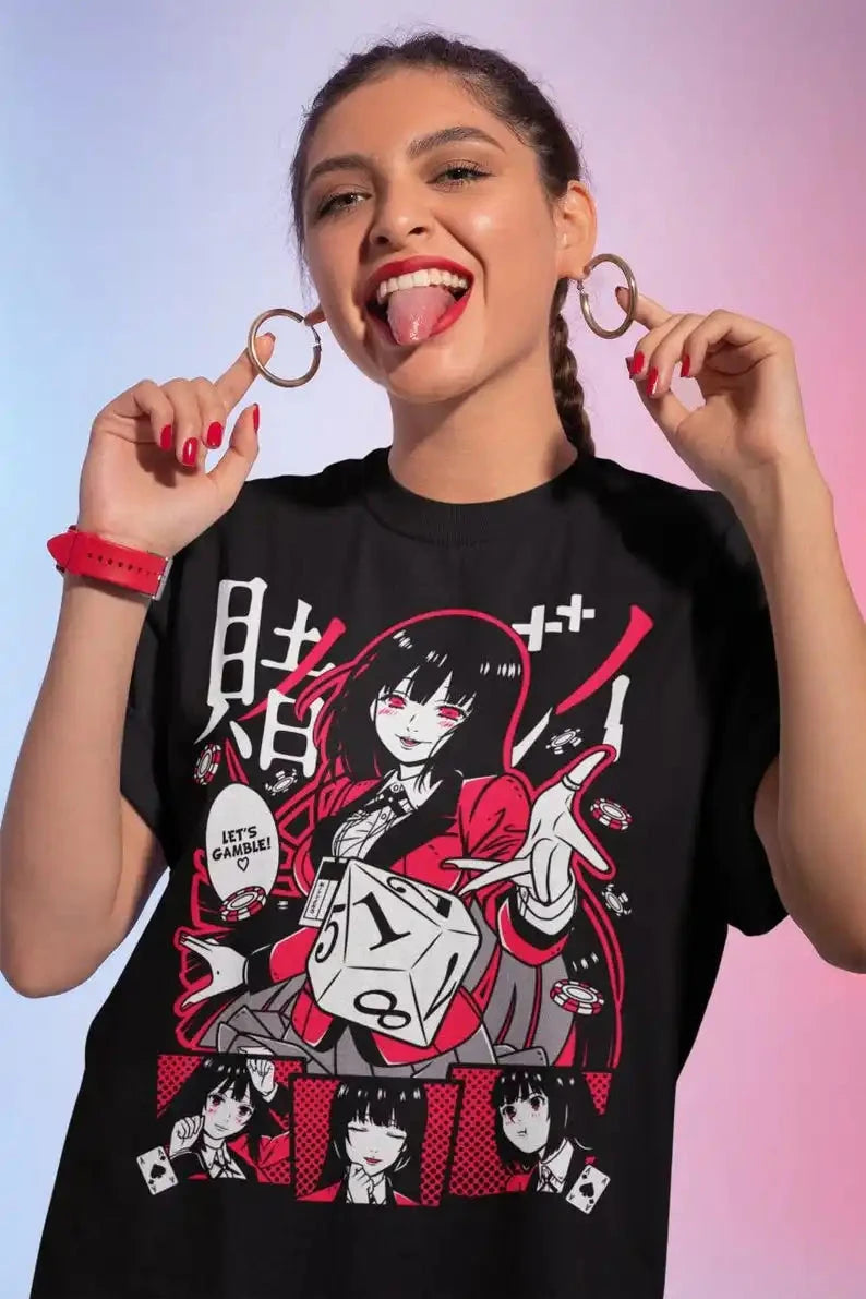 KAKEGURUI Anime Shirt  Vintage Special Unisex T-shirt  Manga Shirt  Lovers Shirt SS69