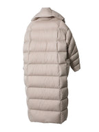 Maomaokong Super Thick 400g Filling White Duck Down Female Winter Women's Over-the-Knee Puffer Coat Luxury Down Jacket Warm