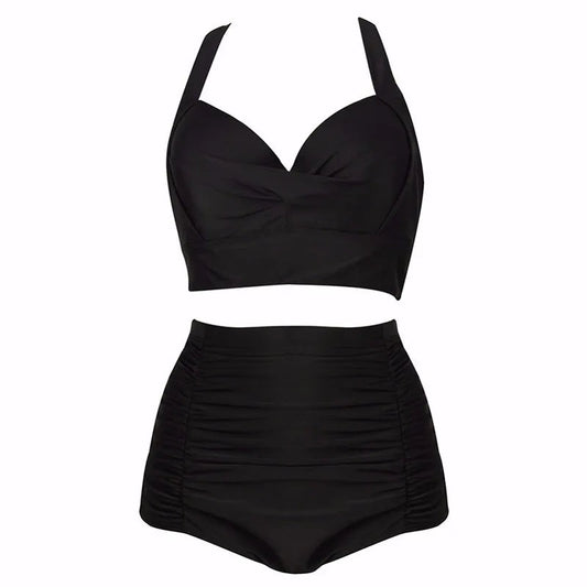 New Sexy Plus Size Swimwear Push Up Bikini High Waist Swimsuit Women Female Oversize Beach Wear Bathing Suit 2024  Mujer 5XL SS69