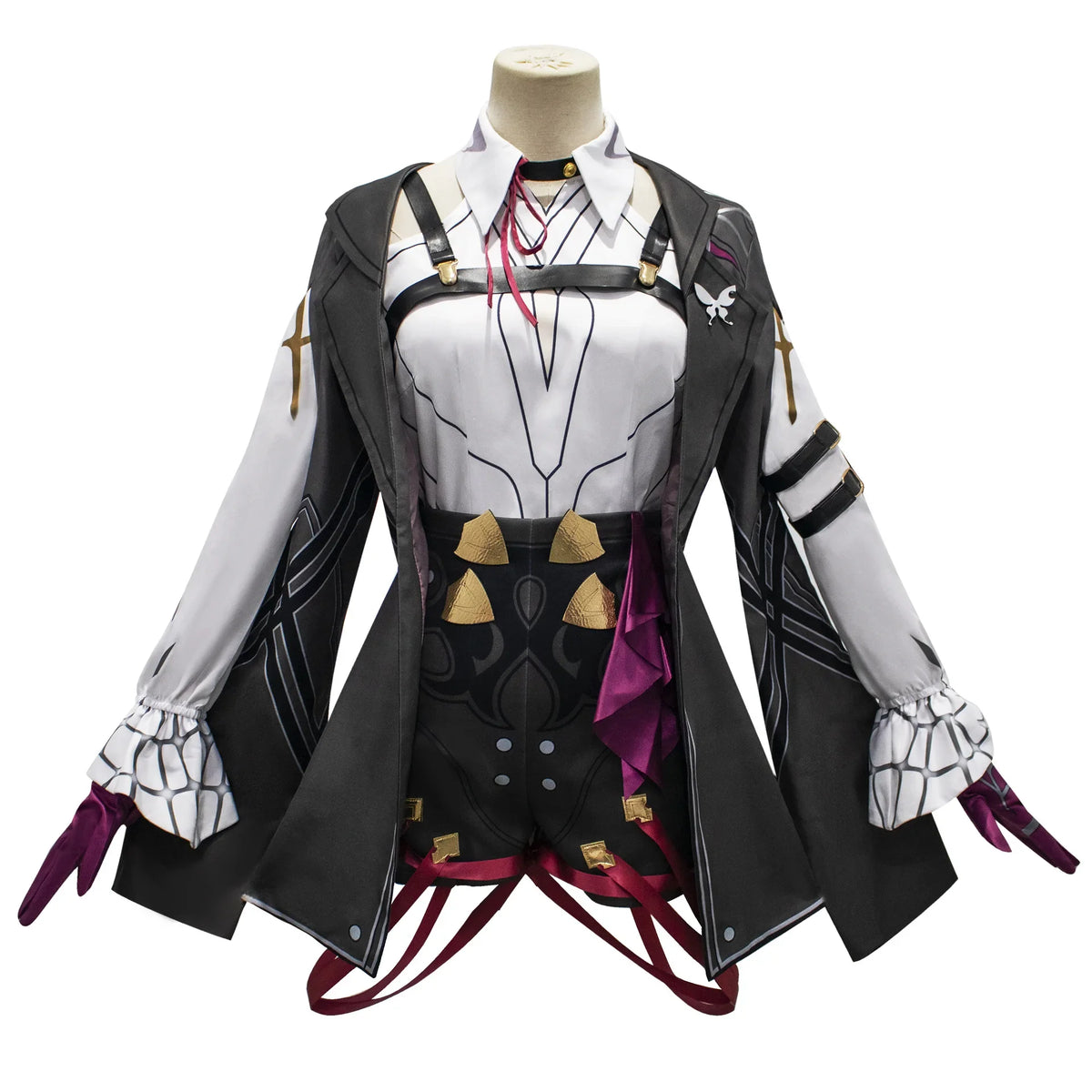 Honkai Star Rail Kafka Cosplay Costume Set with Wig - Women's Trench Uniform