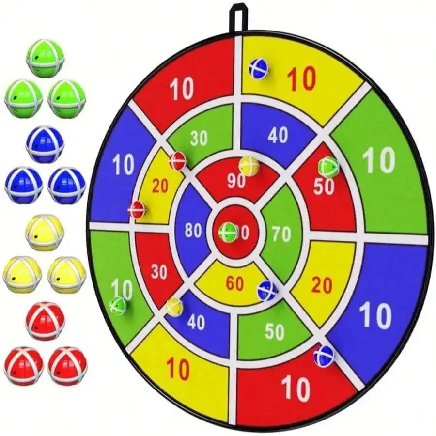 29-Inch Nylon Dart Board Game for Kids with Sticky Balls