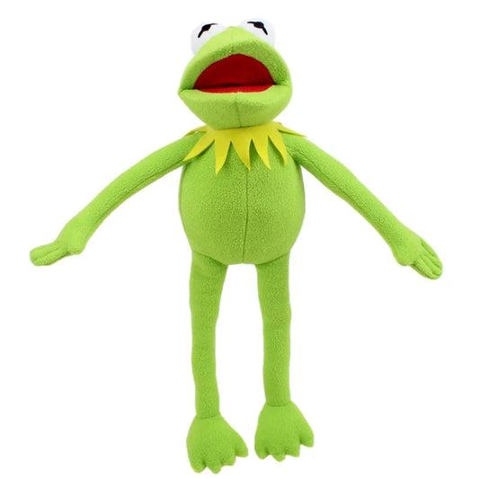 Anime Kermit The Frog Funny Kawaii Plush Doll Hand Puppet Schoolbag Frog Cute Plush Toy Ventriloquist Performance Props For Baby