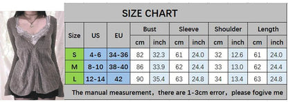 2000s Vintage Long Sleeve Babydoll Knitted Sweater Tops Cottage Milkmaid Pullovers Aesthetic Grunge Y2k Knitwear T-shirts Women SS69