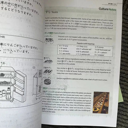 Genki 3rd Edition learn japanese Textbook workbook answer An Integrated Course In Elementary Japanese and english Learning Book SS69