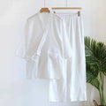 Large Size Kimono Robes with Pocket and Long Pants 2 Pcs Pajamas Set for Men Sleepwear Clothes Cotton Pjamas for Men
