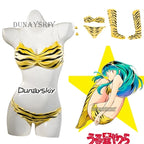 Urusei Yatsura Lum Anime Cosplay Bikini Set - Polyester Swimwear