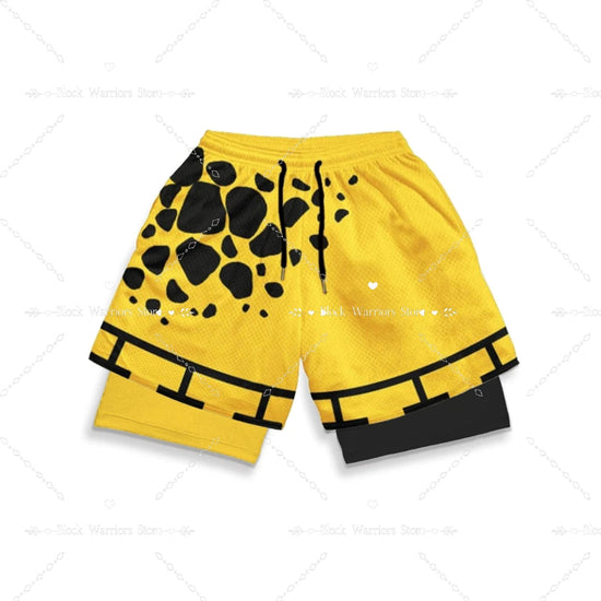 Anime Short Gyms Bilayer 2-in-1 Sports Shorts For Men Sweat-absorbent Quick-drying And Breathable Outdoor Sports Jogging Pants SS69 23.69 3DSCHZ005 / S