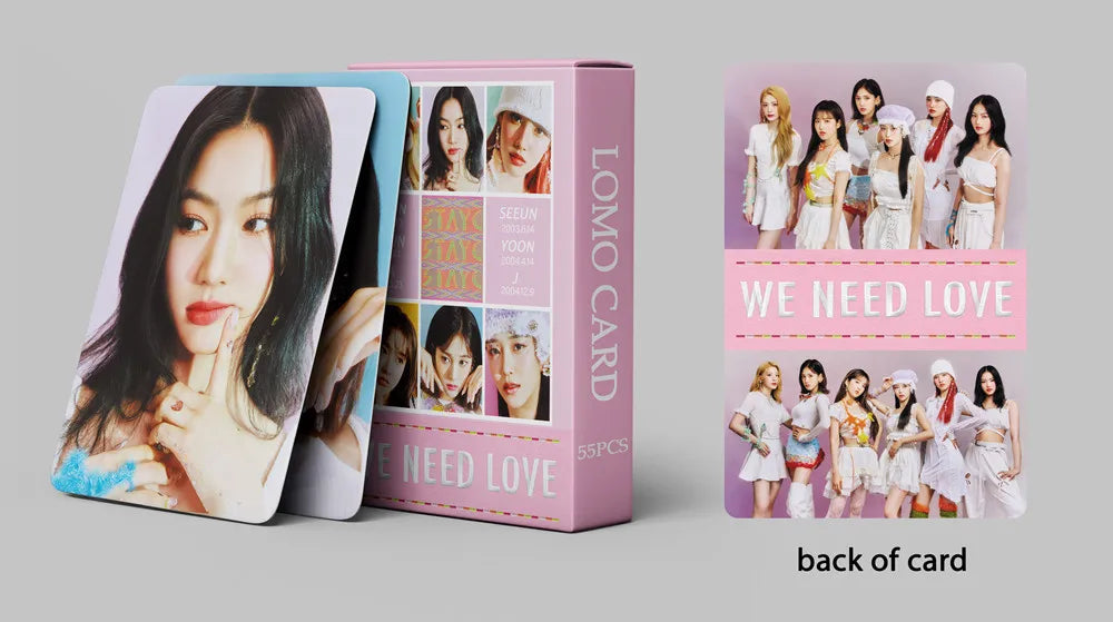 50 Cards / Set Stayc New Album Laser Card Lomo Card Girl Group Print Photo Card Beautiful Photo Fan Girl Gift Small Card Kpop SS69