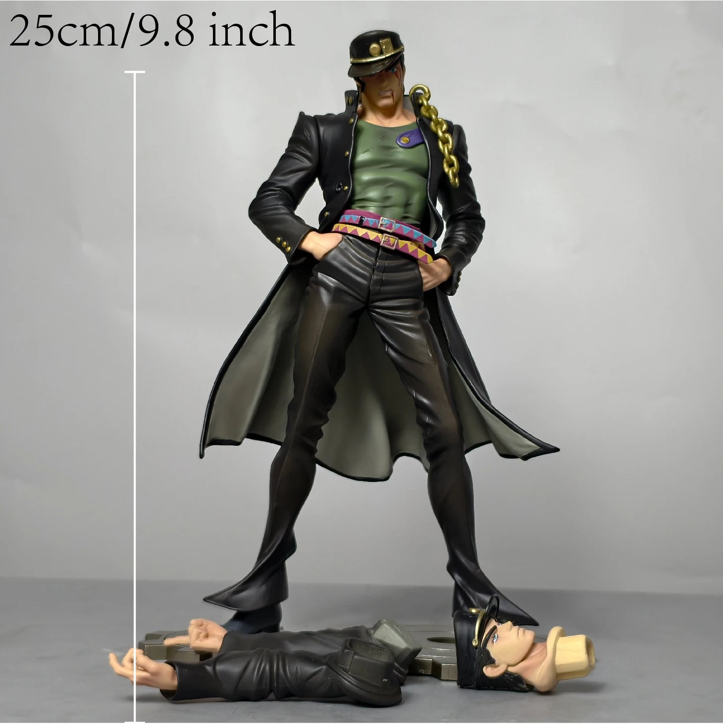 25cm 9.8 inch Anime Jotaro Kujo Figures Pvc Statue Desktop Ornamen Collection Statue Model Decoration Room Desk Toys Gifts