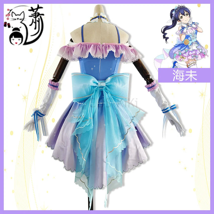 COS-KiKi Anime Lovelive Aqours Tojo Nozomi/Nishikino Maki All Members Fireworks Awakening Lolita Singing Suit Cosplay Costume SS69