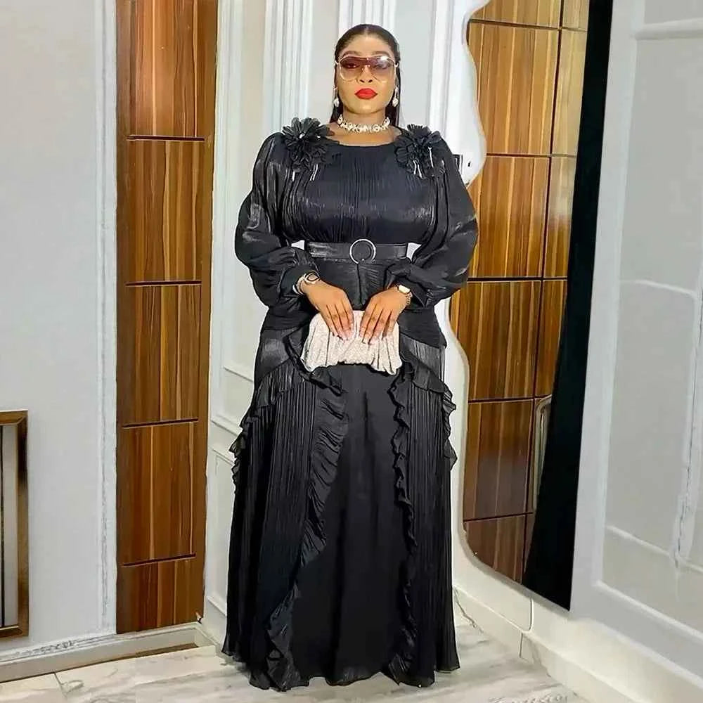 Elegant African Dresses for Women 2025 New Africa Clothing Plus Size Turkey Wedding Party Long Dress Dashiki Ankara Outfits Robe