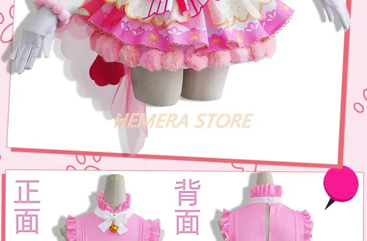 In Stock Anime LoveLive Cat Twin Tail Arcade Game 9 Characters Cosplay Costume Tojo Nozomi Nico Honoka Umi Rin Maki Eli Full Set - SS69