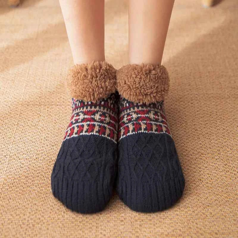Super Warm Winter Non-slip Floor Socks Women Men Snow Socks Sleep Carpet Slippers Socks Women Velvet Boot Unsiex Home Wear