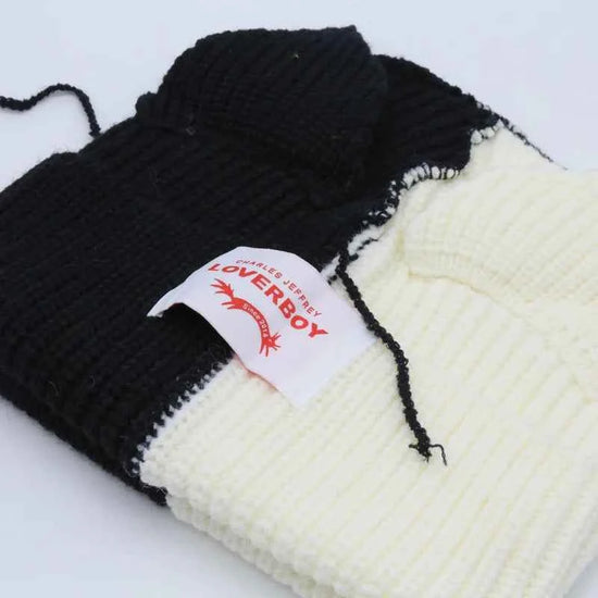 Long fox Ears Knitted Hat Men Women Rabbit Ear Warm Crochet Beanies Kpop Hip Hop Hat Winter Skullies Cap Y2k Christmas Gifty