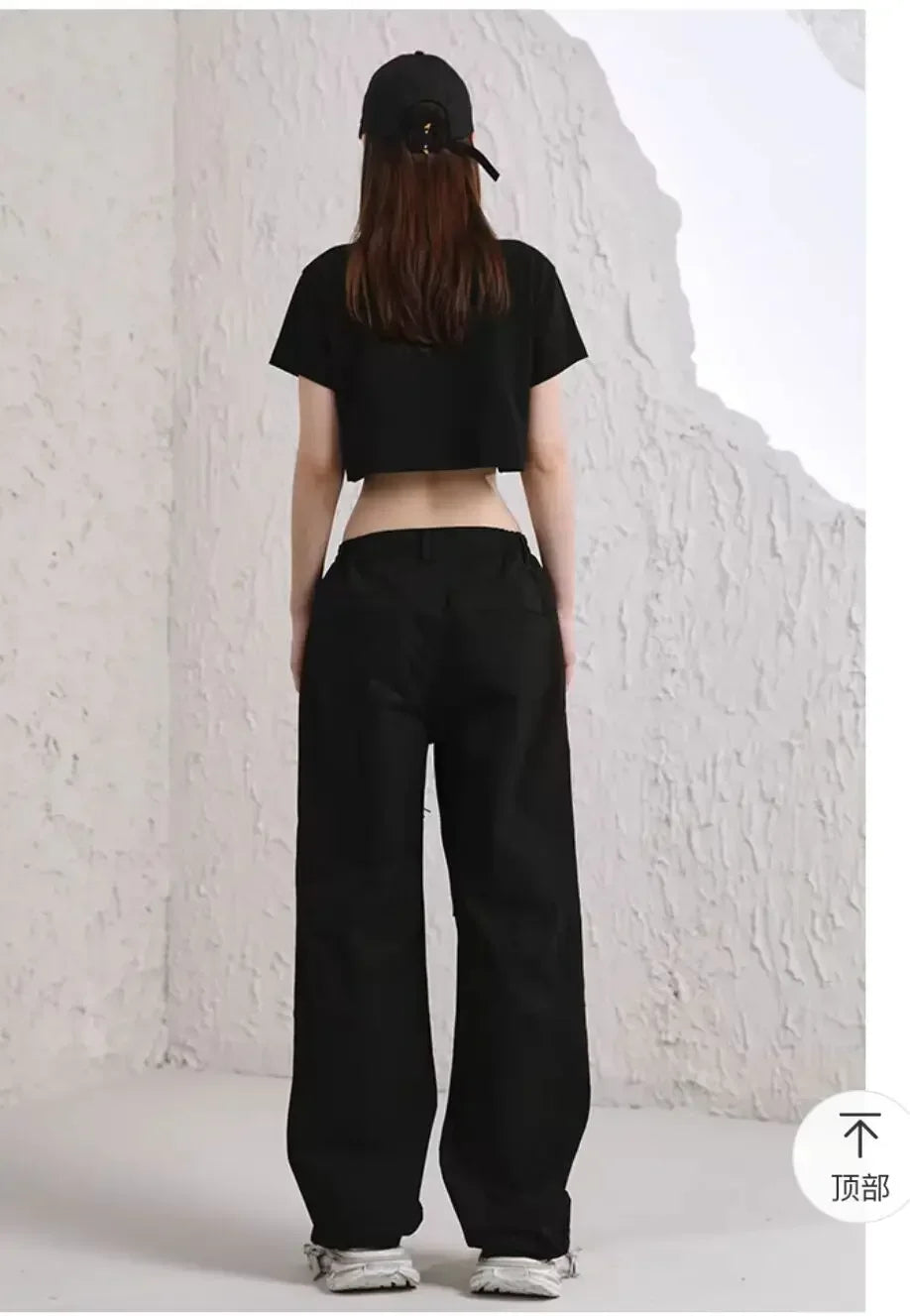 Crop Navel Baring Sport T-shirt Cotton Kpop BP Concert T-Shirts Fashion Summer Clothes Women Pink Clothes Sport Short Sleeves SS69