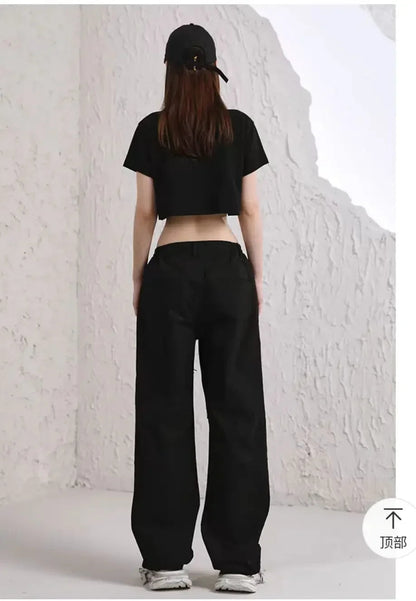 Crop Navel Baring Sport T-shirt Cotton Kpop BP Concert T-Shirts Fashion Summer Clothes Women Pink Clothes Sport Short Sleeves SS69