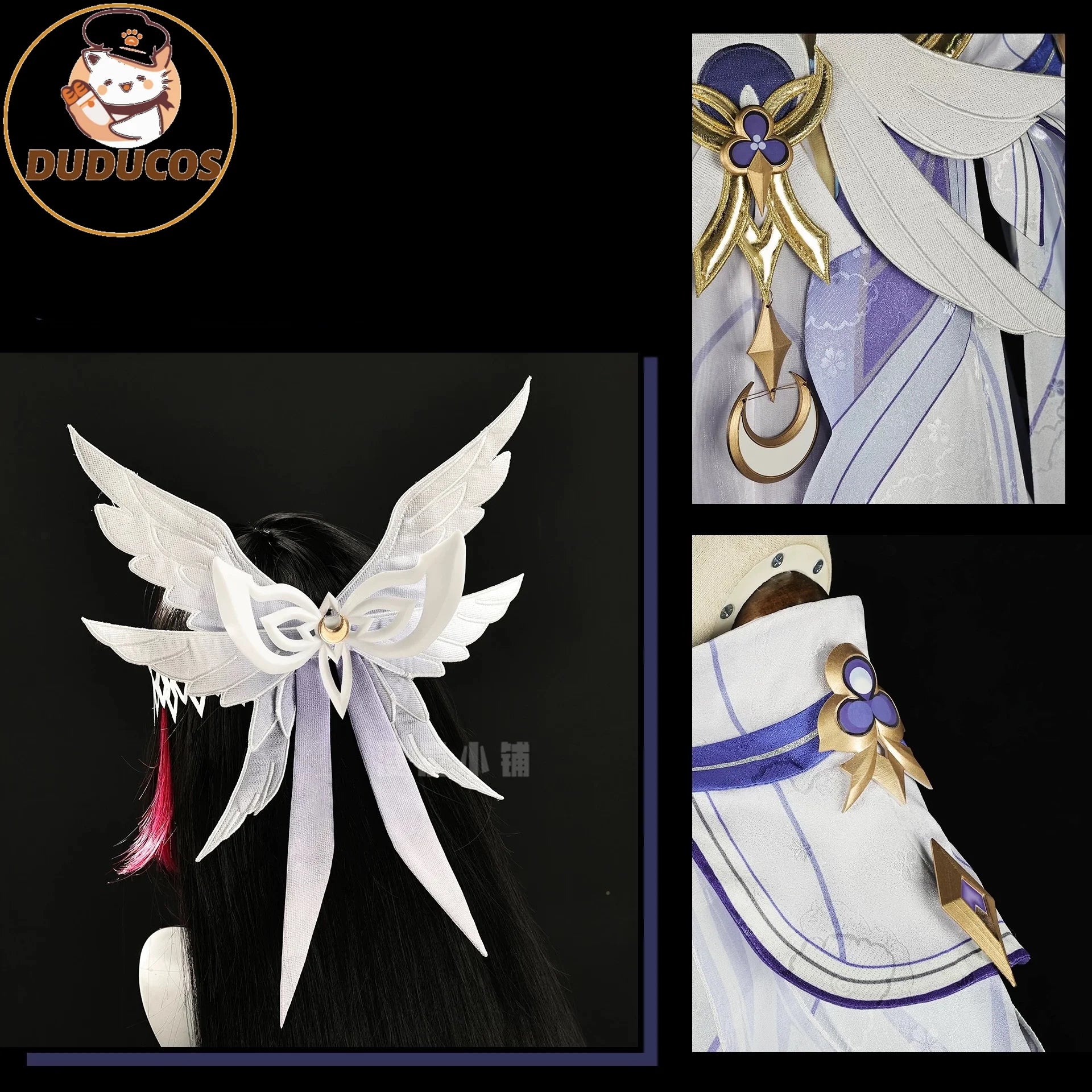 IN STOCK Columbina Cosplay Costume Game Genshin Impact【S-2XL】DUDU-R Nod-Krai Women Song of the Welkin Moon Plus Size