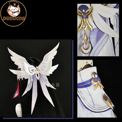IN STOCK Columbina Cosplay Costume Game Genshin Impact【S-2XL】DUDU-R Nod-Krai Women Song of the Welkin Moon Plus Size
