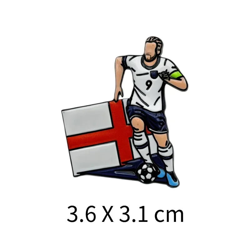 2026 World Cup Soccer Player Enamel Pin Badge for Bags & Clothes