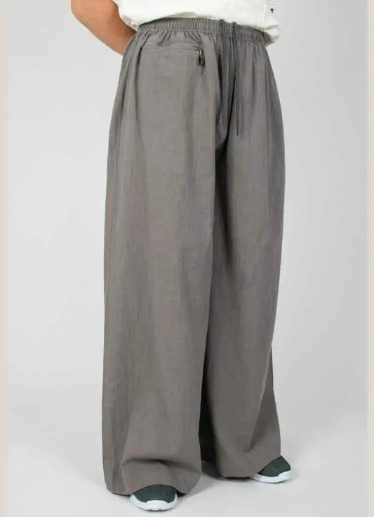 2023 Summer Cotton Cambric Monk Pants Buddhist Zen Lay Trousers Traditional Chinese Bottoms Buddha Shaolin Monk Kung Fu Pants