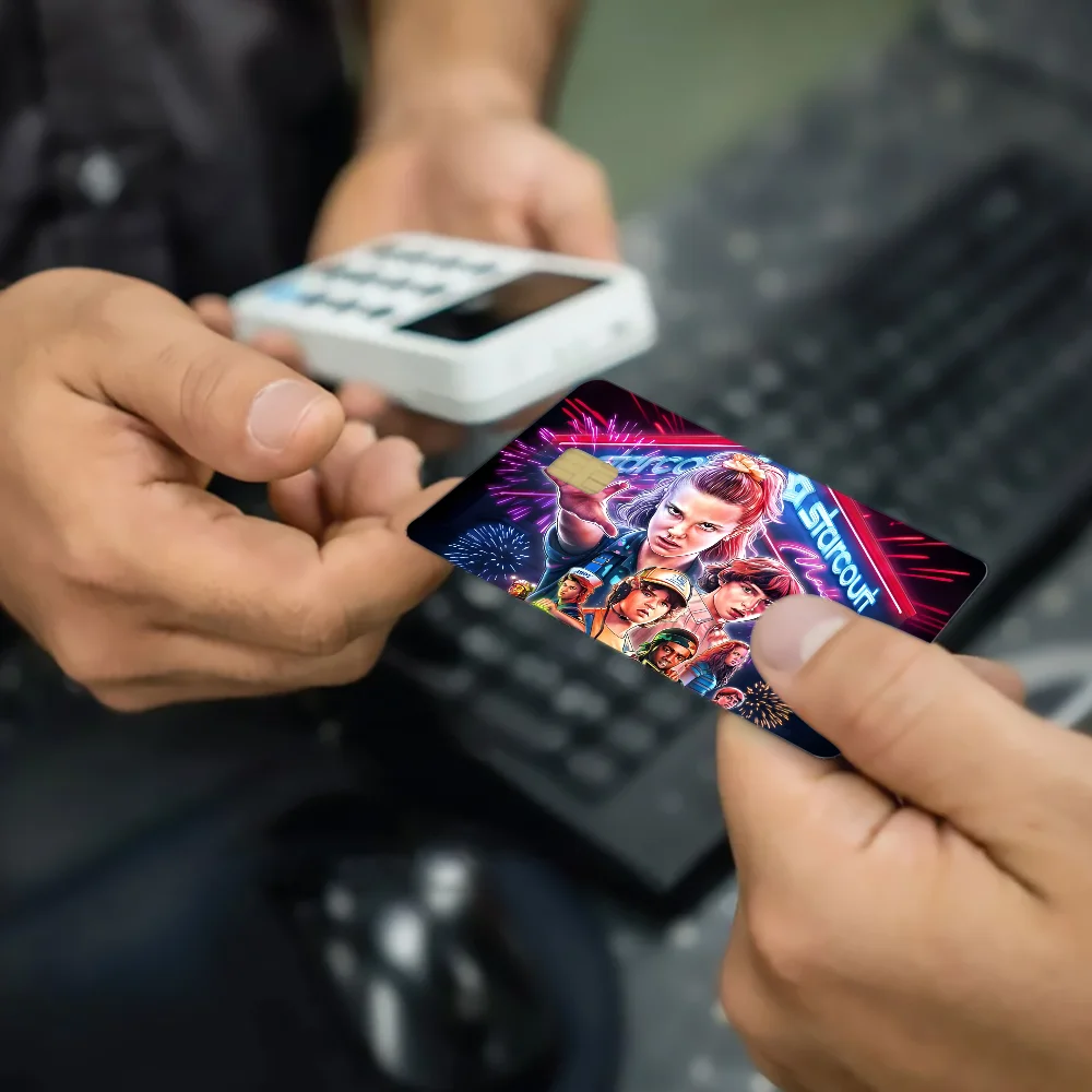 Stranger Things Credit Card Skin Stickers For VISA Bank Card Transportation Card Waterproof Sticker Anti-scratch Women Gift SS69