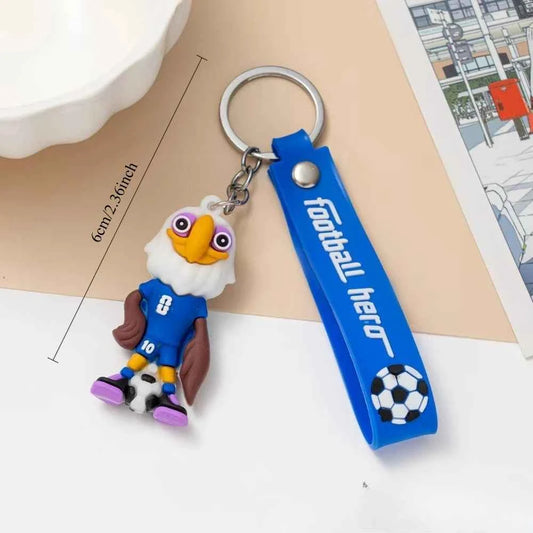 Cartoon Soccer Trophy Keychain Couple Bag Charms Bestselling Pendant Perfect Gift For Football Lovers