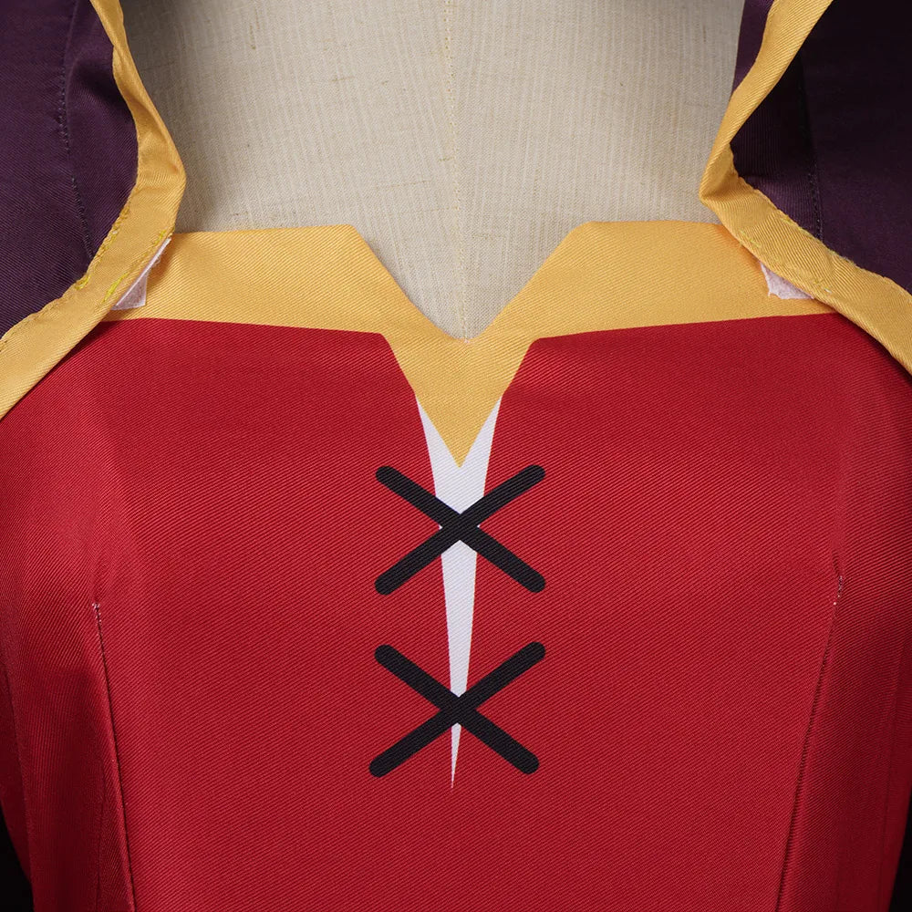 Megumin Anime Cosplay Costume Dress with Wig for Women